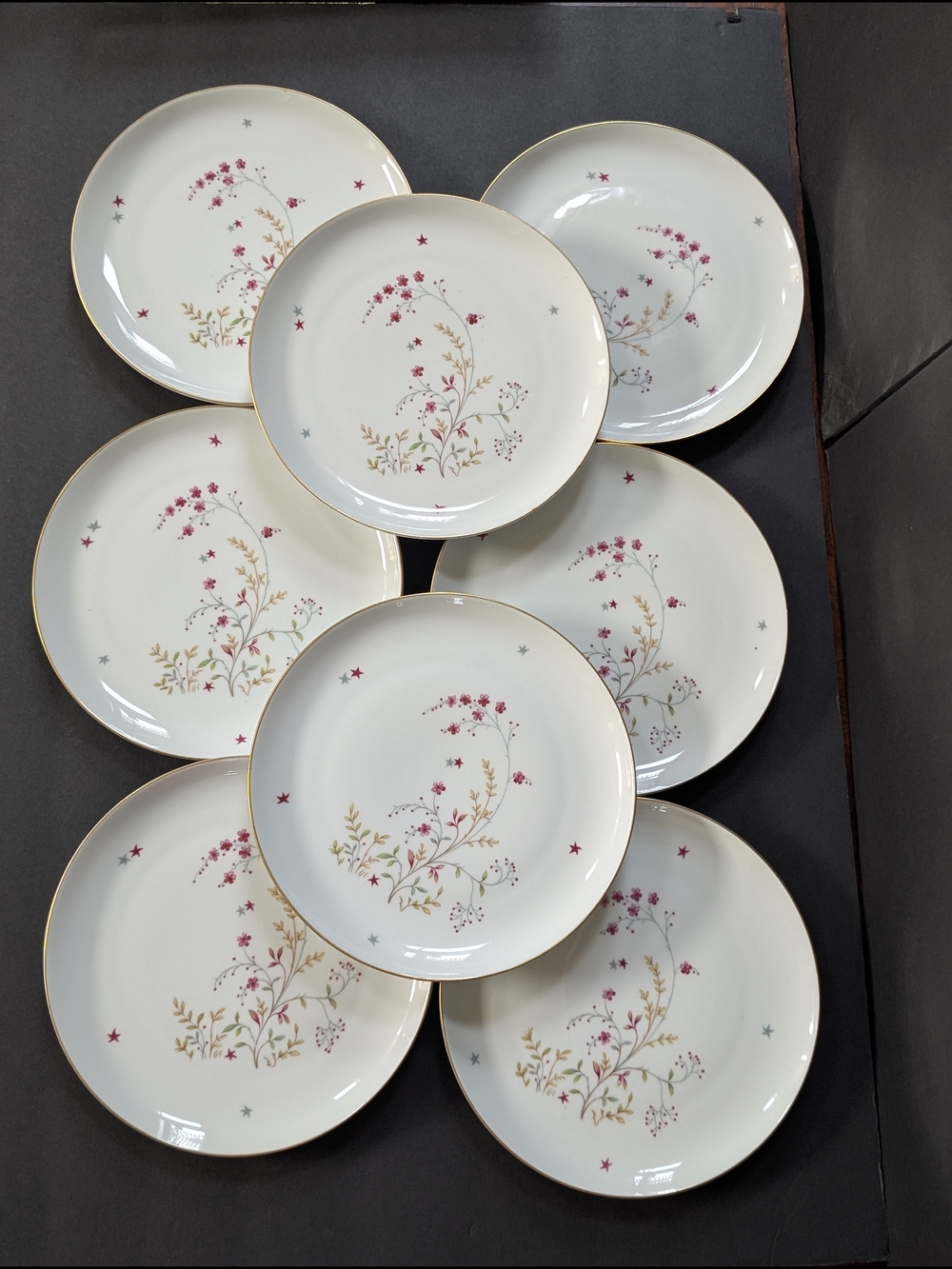 8 Porcelain Salad Plate by Eschenbach Bavaria Germany Clarice design